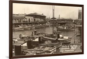 Fisherman's Wharf, San Francisco, California-null-Framed Art Print