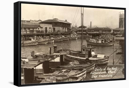 Fisherman's Wharf, San Francisco, California-null-Framed Stretched Canvas