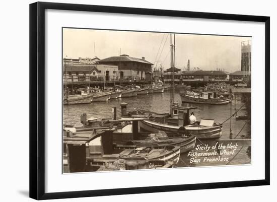 Fisherman's Wharf, San Francisco, California-null-Framed Art Print