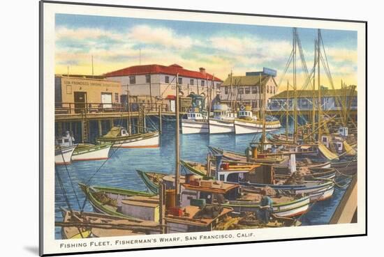 Fisherman's Wharf, San Francisco, California-null-Mounted Art Print