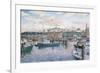 Fisherman’S Wharf Sunset-Stanton Manolakas-Framed Giclee Print