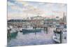 Fisherman’S Wharf Sunset-Stanton Manolakas-Mounted Giclee Print