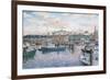 Fisherman’S Wharf Sunset-Stanton Manolakas-Framed Premium Giclee Print