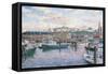 Fisherman’S Wharf Sunset-Stanton Manolakas-Framed Stretched Canvas