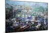 Fisherman’s Wharf-Mark Lague-Mounted Art Print