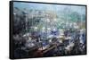 Fisherman’s Wharf-Mark Lague-Framed Stretched Canvas