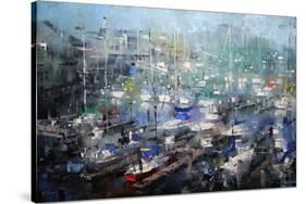 Fisherman’s Wharf-Mark Lague-Stretched Canvas