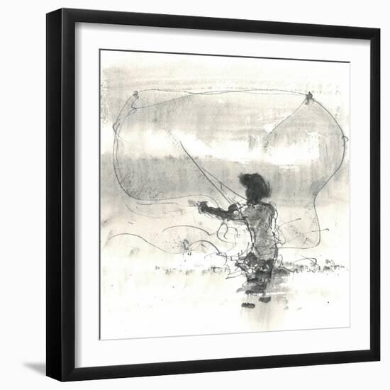 Fisherman, Sri Lanka, 2015-Lincoln Seligman-Framed Giclee Print