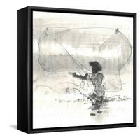 Fisherman, Sri Lanka, 2015-Lincoln Seligman-Framed Stretched Canvas