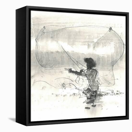 Fisherman, Sri Lanka, 2015-Lincoln Seligman-Framed Stretched Canvas