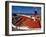 Fisherman Tends His Boat on the Beach, Isla Margarita, Venezuela-Greg Johnston-Framed Premium Photographic Print