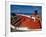 Fisherman Tends His Boat on the Beach, Isla Margarita, Venezuela-Greg Johnston-Framed Photographic Print