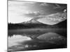 Fisherman, Trillium Lake, Mt Hood National Forest, Mt Hood Wilderness Area, Oregon, USA-Adam Jones-Mounted Photographic Print