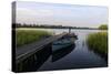 Fisherman, Upper Lough Erne, Co. Fermanagh, Ulster, Northern Ireland, United Kingdom, Europe-Carsten Krieger-Stretched Canvas