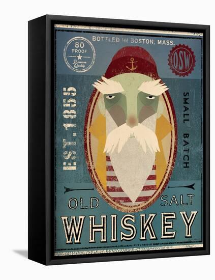 Fisherman VIII Old Salt Whiskey-Ryan Fowler-Framed Stretched Canvas