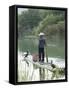 Fisherman with Cormorants, Yangshuo, Li River, Guangxi Province, China-Angelo Cavalli-Framed Stretched Canvas