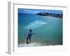 Fisherman with Net, Kupang, Timor, Southeast Asia-Robert Francis-Framed Photographic Print