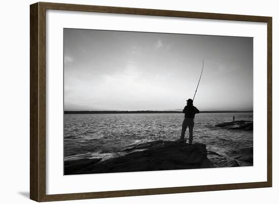 Fisherman-Stephen Gassman-Framed Art Print