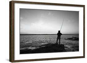 Fisherman-Stephen Gassman-Framed Art Print