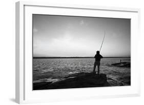Fisherman-Stephen Gassman-Framed Art Print