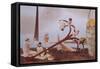 Fisherman-Katsushika Hokusai-Framed Stretched Canvas