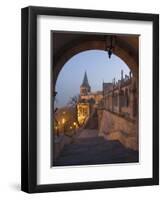 Fishermans Bastion, Castle Hill Area, Budapest, Hungary-Christian Kober-Framed Photographic Print