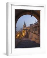 Fishermans Bastion, Castle Hill Area, Budapest, Hungary-Christian Kober-Framed Photographic Print