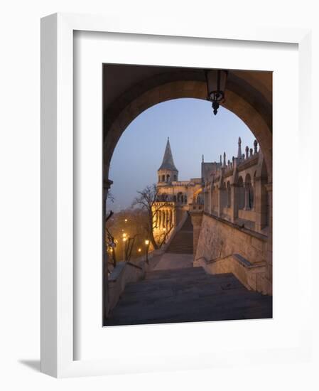 Fishermans Bastion, Castle Hill Area, Budapest, Hungary-Christian Kober-Framed Photographic Print