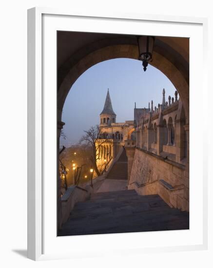 Fishermans Bastion, Castle Hill Area, Budapest, Hungary-Christian Kober-Framed Photographic Print