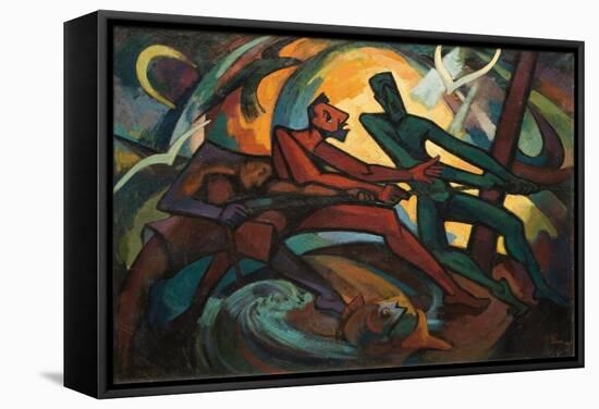 Fishermen, 1961-Emil Parrag-Framed Stretched Canvas