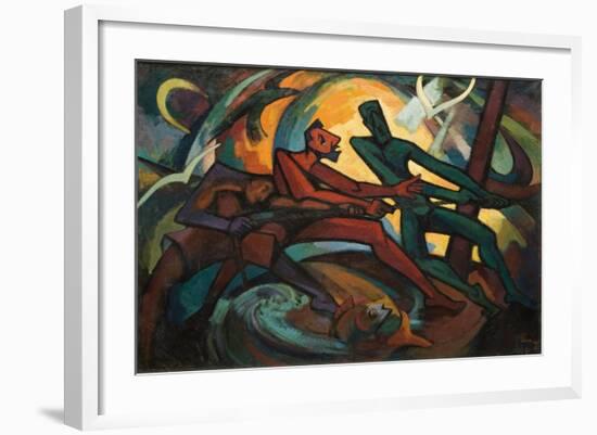 Fishermen, 1961-Emil Parrag-Framed Giclee Print