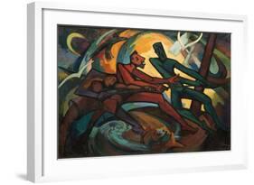 Fishermen, 1961-Emil Parrag-Framed Giclee Print