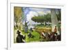 Fishermen - a Fantastic Scene-Paul C?zanne-Framed Premium Giclee Print