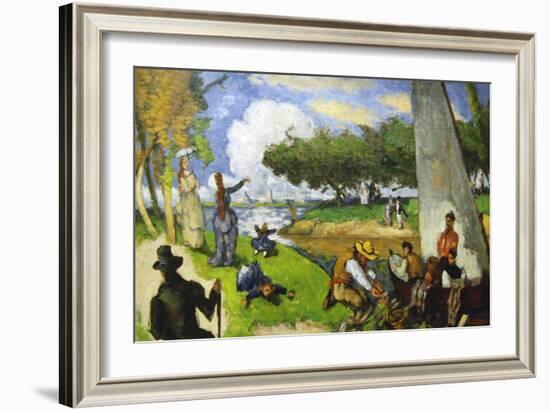 Fishermen - a Fantastic Scene-Paul C?zanne-Framed Art Print