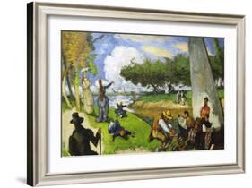 Fishermen - a Fantastic Scene-Paul C?zanne-Framed Art Print