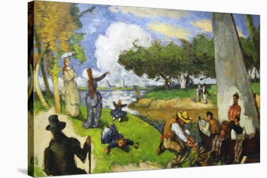 Fishermen - a Fantastic Scene-Paul C?zanne-Stretched Canvas