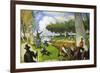 Fishermen - a Fantastic Scene-Paul C?zanne-Framed Art Print