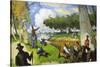 Fishermen - a Fantastic Scene-Paul C?zanne-Stretched Canvas