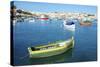 Fishermen and Luzzus in Marsaxlokk Harbor, Malta-Richard Wright-Stretched Canvas