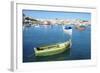 Fishermen and Luzzus in Marsaxlokk Harbor, Malta-Richard Wright-Framed Photographic Print