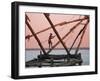 Fishermen and Traditional Fishing Nets, Fort Cochin, Kerala, India-Michele Falzone-Framed Photographic Print