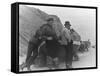 Fishermen at Overstrand-Staniland Pugh-Framed Stretched Canvas