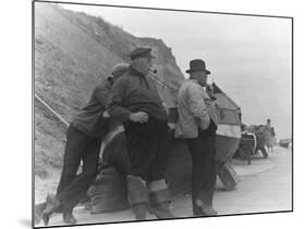 Fishermen at Overstrand-Staniland Pugh-Mounted Photographic Print