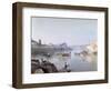 Fishermen at Ripa Grande-Ettore Roesler Franz-Framed Giclee Print