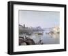 Fishermen at Ripa Grande-Ettore Roesler Franz-Framed Giclee Print