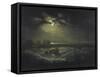 Fishermen at Sea-J. M. W. Turner-Framed Stretched Canvas