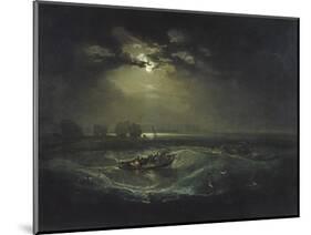 Fishermen at Sea-J. M. W. Turner-Mounted Giclee Print