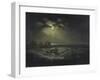 Fishermen at Sea-J. M. W. Turner-Framed Giclee Print