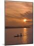 Fishermen at Sunset on the Amazon River, Brazil, South America-Nico Tondini-Mounted Photographic Print