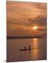 Fishermen at Sunset on the Amazon River, Brazil, South America-Nico Tondini-Mounted Photographic Print